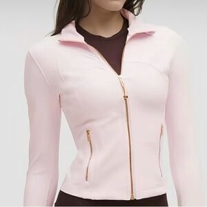 Lululemon Pink Organza Cropped Define Jacket